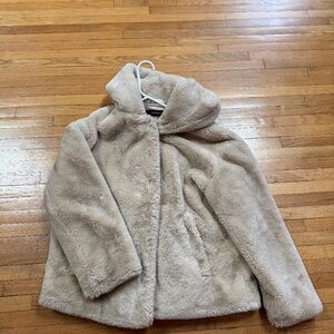 Zara Basic  Faux Fur Coat